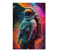 Puzzle pour Adolescents38x26cm/1000pcs Vibrant Astronaut Artwork -3 Puzzle pour Adultes, Décoration Murale, Cadeau d'anniversaire Idéal pour Toute La Famille 38x26cm/1000pcs