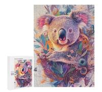 Puzzle pour Adolescents500 PCS Blooming Koala Dream - High-Detail Floral Portrait Puzzle pour Adultes - Jeux Amusants Et Stimulants - Offrez-Le en Cadeau À Toute La Famille 500 PCS