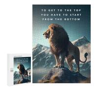 Puzzle pour Adolescents500 PCS Lion's Journey to The Summit Puzzle pour Adultes - Jeux Amusants Et Stimulants - Offrez-Le en Cadeau À Toute La Famille 500 PCS