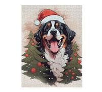 Puzzle pour Adolescents52x38cm/1000pcs Bernese Mountain Christmas Puzzle pour Adultes - Jeu De Réflexion - Cadeau d'anniversaire - Cadeau Anti-Stress 52x38cm/1000pcs
