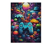 Puzzle pour Adolescents52x38cm/1000pcs Fantasy Mushroom Forest with Game Controller -1 Puzzle pour Adultes, Décoration Murale, Cadeau d'anniversaire Idéal pour Toute La Famille 52x38cm/1000pcs