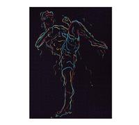 Puzzle pour Adolescents52x38cm/1000pcs Martial Art Pop Art Casse-tête pour Adolescents - Décoration Murale pour Anniversaire, Noël 52x38cm/1000pcs