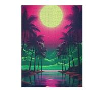 Puzzle pour Adolescents52x38cm/1000pcs Neon Dreamscape Elegance Casse-tête pour Adolescents - Décoration Murale pour Anniversaire, Noël 52x38cm/1000pcs
