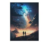 Puzzle pour Adolescents52x38cm/1000pcs Starry Romance Landscape Casse-tête pour Adolescents - Décoration Murale pour Anniversaire, Noël 52x38cm/1000pcs