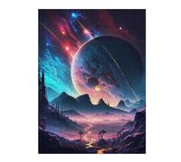 Puzzle pour Adolescents52x38cm/1000pcs Stellar Galaxy Planet Casse-tête pour Adolescents - Décoration Murale pour Anniversaire, Noël 52x38cm/1000pcs