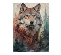Puzzle pour Adolescents52x38cm/1000pcs The Wolf and The Wild Puzzle pour Adultes - Jeu De Réflexion - Cadeau d'anniversaire - Cadeau Anti-Stress 52x38cm/1000pcs
