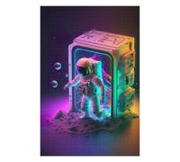 Puzzle pour Adolescents75x50cm/1000pcs Beaming Astronaut Puzzle pour Adultes - Jeu De Réflexion - Cadeau d'anniversaire - Cadeau Anti-Stress 75x50cm/1000pcs