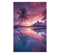 Puzzle pour Adolescents75x50cm/1000pcs Bora Bora Sunset Casse-tête pour Adolescents - Décoration Murale pour Anniversaire, Noël 75x50cm/1000pcs