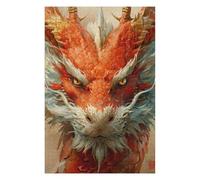 Puzzle pour Adolescents75x50cm/1000pcs Chinese Lunar Dragon Casse-tête pour Adolescents - Décoration Murale pour Anniversaire, Noël 75x50cm/1000pcs