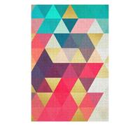 Puzzle pour Adolescents75x50cm/1000pcs Colored Triangles 04 Puzzle pour Adultes - Jeux Relaxants - Décoration Intérieure - Cadeaux Anti-Stress 75x50cm/1000pcs