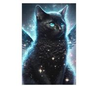 Puzzle pour Adolescents75x50cm/1000pcs Enchanted Celestial Feline Puzzle pour Adultes, Décoration Murale, Cadeau d'anniversaire Idéal pour Toute La Famille 75x50cm/1000pcs