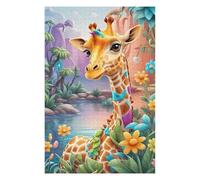 Puzzle pour Adolescents75x50cm/1000pcs Giraffe in A Fantasy Forest Puzzle pour Adultes, Décoration Murale, Cadeau d'anniversaire Idéal pour Toute La Famille 75x50cm/1000pcs
