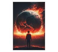 Puzzle pour Adolescents75x50cm/1000pcs The World is on Fire Casse-tête pour Adolescents - Décoration Murale pour Anniversaire, Noël 75x50cm/1000pcs