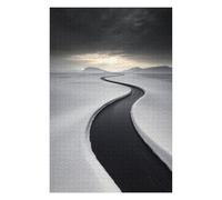 Puzzle pour Adolescents75x50cm/1000pcs Winding River in Snow Casse-tête pour Adolescents - Décoration Murale pour Anniversaire, Noël 75x50cm/1000pcs