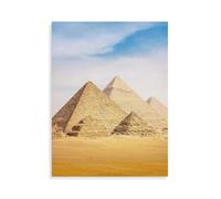 Puzzle pour Adulte Adolescents de 1000 Pièces，Les Pyramides d'Égypte sous la Chaude lumière du Soleil désertique，Divertissement Jouets Cadeau Éducatif Décor À La Maison Moderne（75x50cm）-AP93