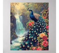 Puzzle pour Adulte - Puzzles 1000 pièces - Paysage de Cascade Paon - DIY Puzzles,Décoration Familiale,Cadeaux de Vacances Puzzle Jouet
