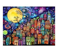Puzzle pour Adulte - Puzzles 120 pièces - Dessin animé coloré Rustique - DIY Puzzles,Décoration Familiale,Cadeaux de Vacances Puzzle Jouet