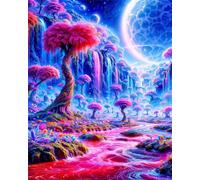 Puzzle pour Adulte - Puzzles 120 pièces - Pays des Merveilles Fantastique - DIY Puzzles,Décoration Familiale,Cadeaux de Vacances Puzzle Jouet