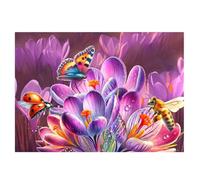 Puzzle pour Adulte - Puzzles 1314 pièces - Papillon Tulipe - DIY Puzzles,Décoration Familiale,Cadeaux de Vacances Puzzle Jouet