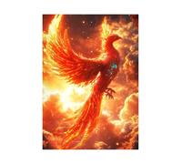 Puzzle pour Adulte - Puzzles 1500 pièces - Phénix de feu du Ciel - DIY Puzzles,Décoration Familiale,Cadeaux de Vacances Puzzle Jouet