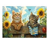 Puzzle pour Adulte - Puzzles 2000 pièces - Chats Calico - DIY Puzzles,Décoration Familiale,Cadeaux de Vacances Puzzle Jouet