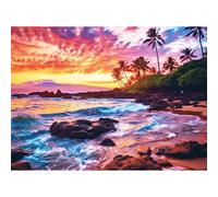 Puzzle pour Adulte - Puzzles 500 pièces - Paysage Marin Tropical - DIY Puzzles,Décoration Familiale,Cadeaux de Vacances Puzzle Jouet