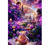 Puzzle pour Adulte - Puzzles 90 pièces - Pays des Merveilles Fantastique - DIY Puzzles,Décoration Familiale,Cadeaux de Vacances Puzzle Jouet