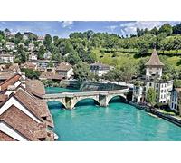 Puzzle pour Adultes 100 Berne Patrimoine Historique Suisse Célèbre Monument médiéval 45,5 x 35,5 cm