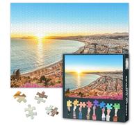 Puzzle pour adultes 1000 blocs, Costa Azul Riviera française, puzzles pour adultes jeux ou jouets pour amis plus âgés 50 x 70 cm