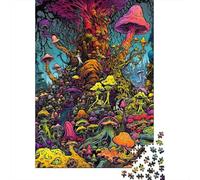 Puzzle pour Adultes 1000 Champignons Magiques, Puzzle pour Adultes, Jeu Éducatif, Jouet de Défi, 1000 Pièces (75x50cm)