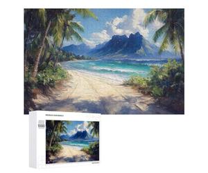 Puzzle pour Adultes, 1000 PCS, avec Motif The Tropical Ocean Island, comme Pause Créative pour Les Amateurs Patients, pour Jouer Ensemble