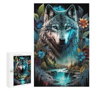 Puzzle pour Adultes, 1000 PCS, avec Motif Wolf's Majesty Nature's Symphony, comme Loisir Calme pour Les Adultes Passionnés, pour Les Passionnés