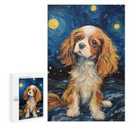 Puzzle pour Adultes 1000 PCS Cavalier Charles Spaniel Puzzles pour Adolescents Jeux Relaxants Cadeaux pour Femmes Cadeaux Uniques pour Anniversaire Et Noël 1000 PCS