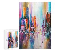 Puzzle pour Adultes 1000 PCS City in Sunset Light Jeux De Puzzle Relaxants Décoration Parfaite Cadeaux Uniques pour Anniversaire Et Noël 1000 PCS