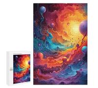 Puzzle pour Adultes 1000 PCS Cosmic Abstract Painting Puzzles pour Adolescents Découpe De Précision pour Anniversaire, Noël Jouet Jeu Intellectuel 1000 PCS
