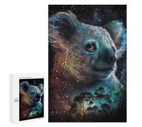 Puzzle pour Adultes 1000 PCS Cosmic Koala Celestial Forest Puzzles pour Adultes Course De Vitesse Manuelle Activité Parent-Enfant, pour Toute La Famille 1000 PCS