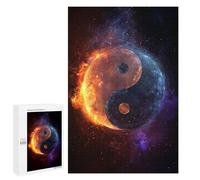 Puzzle pour Adultes 1000 PCS Cosmic Yin Yang Symbol-2 Puzzles pour Adolescents Découpe De Précision pour Anniversaire, Noël Jouet Jeu Intellectuel 1000 PCS