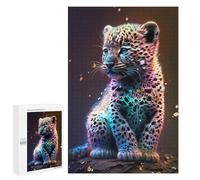 Puzzle pour Adultes 1000 PCS Cute Universe Baby Leopard Puzzles pour Adolescents Jeux De Société Difficile Difficile Est Idéal comme Cadeau 1000 PCS
