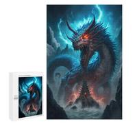 Puzzle pour Adultes 1000 PCS Dragon's Roar Mythical Fantasy Artwork Puzzles pour Adultes Cadeau d'anniversaire Jeu D'interaction Parent-Enfant Jeu Intellectuel 1000 PCS