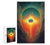 Puzzle pour Adultes 1000 PCS Eclipse Stairway to Heaven Puzzles pour Adolescents Jeu Manuel Décoration Intérieure Jeu Stimulant Cadeaux 1000 PCS