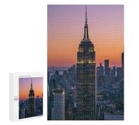 Puzzle pour Adultes 1000 PCS Empire State Building Puzzles pour Adolescents Jeu Manuel Décoration Intérieure Jeu Stimulant Cadeaux 1000 PCS