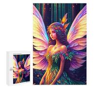 Puzzle pour Adultes 1000 PCS Enchanted Forest Fairy Wings Puzzle pour Adultes, Jeu Manuel, Décoration Murale, Cadeau d'anniversaire Et Cadeau Unique 1000 PCS