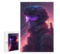 Puzzle pour Adultes 1000 PCS Future Soldier in Action -2 Puzzles pour Adolescents Jeu Manuel Décoration Intérieure Jeu Stimulant Cadeaux 1000 PCS