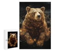 Puzzle pour Adultes 1000 PCS Golden Bear in Space Casse-tête pour Adolescents, Jeu De Réflexion, Course De Vitesse, Cadeaux d'anniversaire Et Originaux 1000 PCS