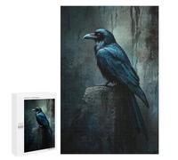 Puzzle pour Adultes 1000 PCS Gothic Raven Art Print Puzzles pour Adolescents Découpe De Précision pour Anniversaire, Noël Jouet Jeu Intellectuel 1000 PCS