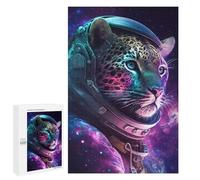 Puzzle pour Adultes 1000 PCS Leopard Astronaut Space Suit-2 Puzzle Décoratif Mural Amusant Et Humoristique pour Une Interaction Parent-Enfant 1000 PCS