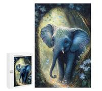Puzzle pour Adultes 1000 PCS Little Cute Elephant Jeux De Puzzle Relaxants Décoration Parfaite Cadeaux Uniques pour Anniversaire Et Noël 1000 PCS