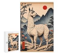 Puzzle pour Adultes 1000 PCS Llama Vintage Puzzles pour Adolescents Jeu Manuel Décoration Intérieure Jeu Stimulant Cadeaux 1000 PCS