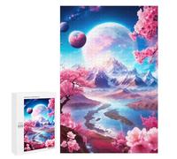 Puzzle pour Adultes 1000 PCS Luminous Planet Puzzles pour Adolescents Jeux De Société Difficile Difficile Est Idéal comme Cadeau 1000 PCS