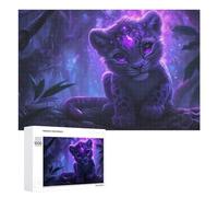 Puzzle pour Adultes 1000 PCS Magical Amazon Leopard Cub Casse-tête pour Adolescents, Jeu De Réflexion, Course De Vitesse, Cadeaux d'anniversaire Et Originaux 1000 PCS